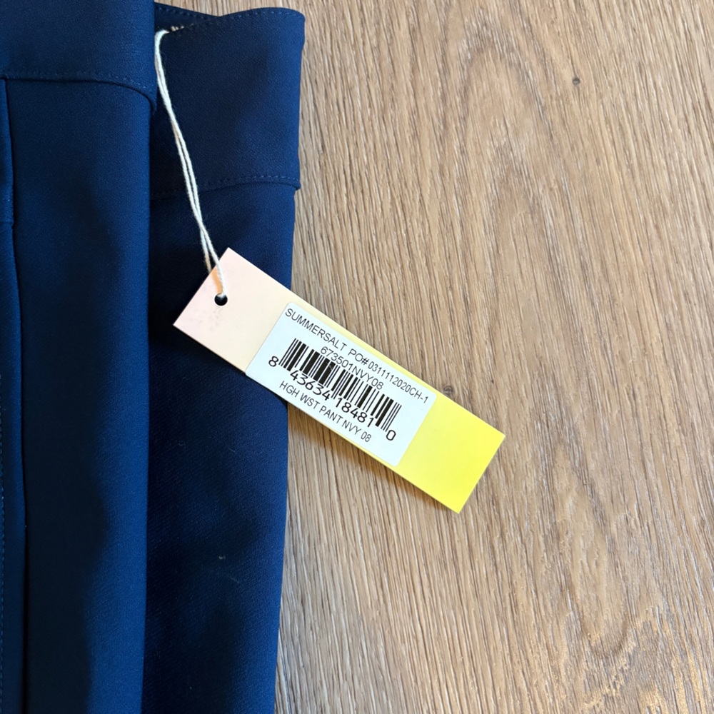 NWT Summersalt High Waisted Ankle Navy Pant - Picture 2 of 2